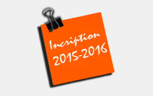 Inscriptions 2015-2016