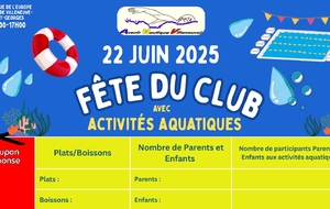 Fête du Club 22 juin 2025