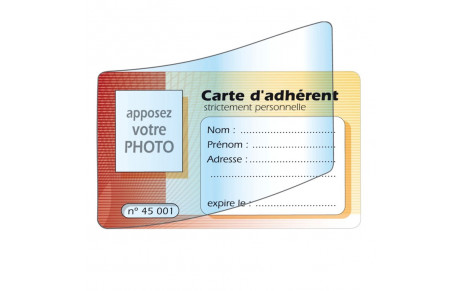 Cartes d'adérent